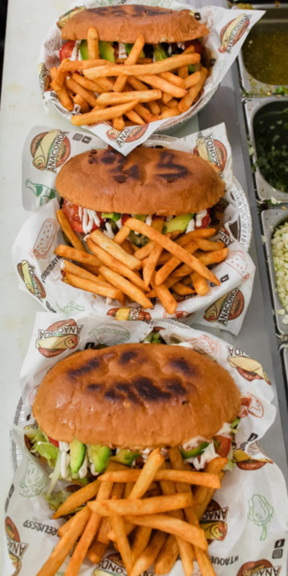 Tortas with Fries