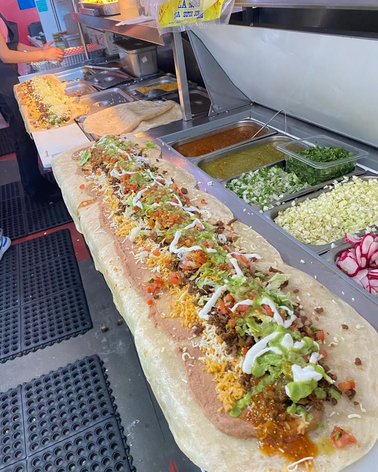 Making the legendary Anaconda Burrito